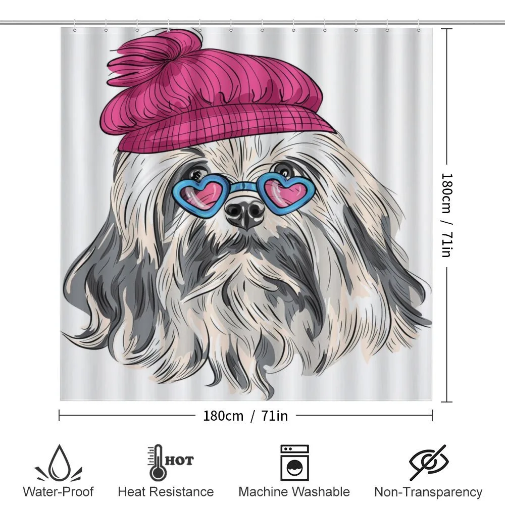 Lowchen Dog Glasses Hat — Detail 2