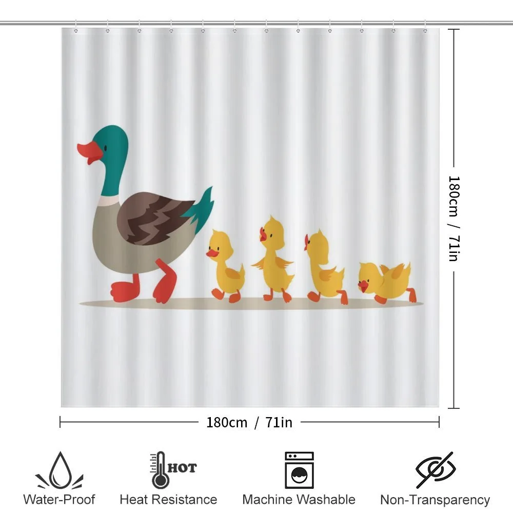 Mother Duck Babies Row — Detail 2