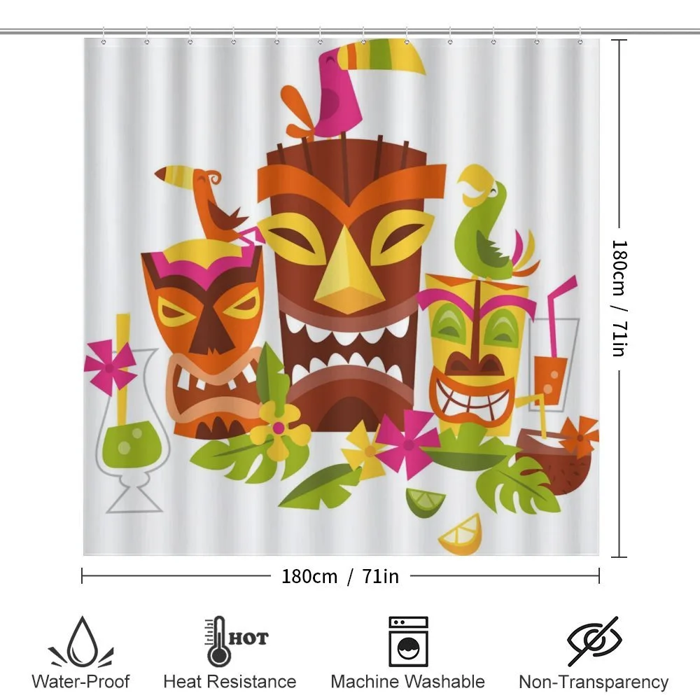 Tiki Masks Drinks Birds — Detail 2