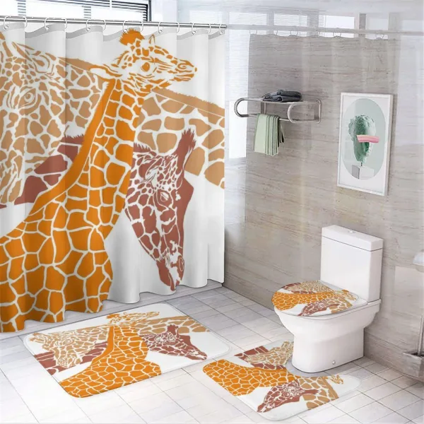 Wildlife in Africa on a shower curtain