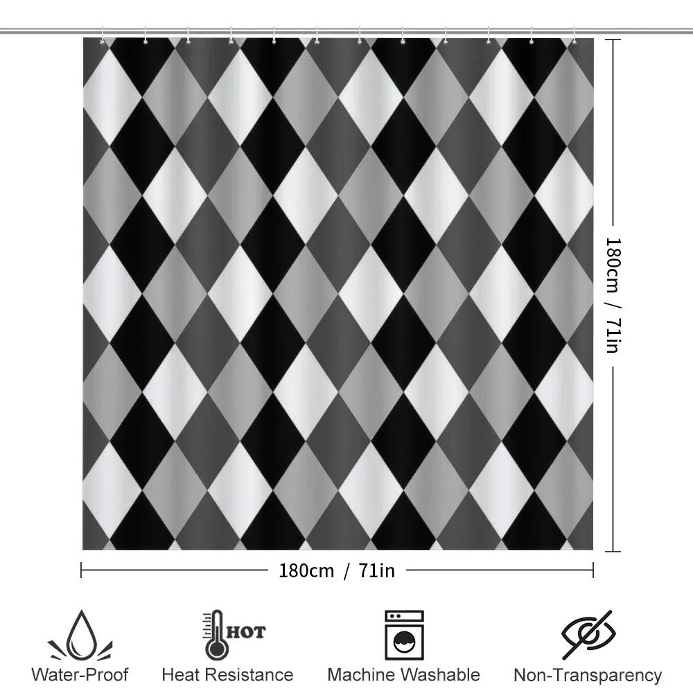 Black and White Rhombus — Detail 2