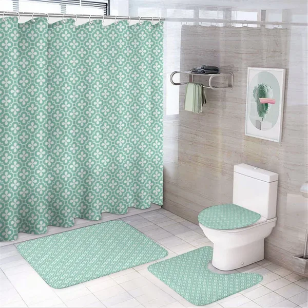 Clover Celtic on a shower curtain