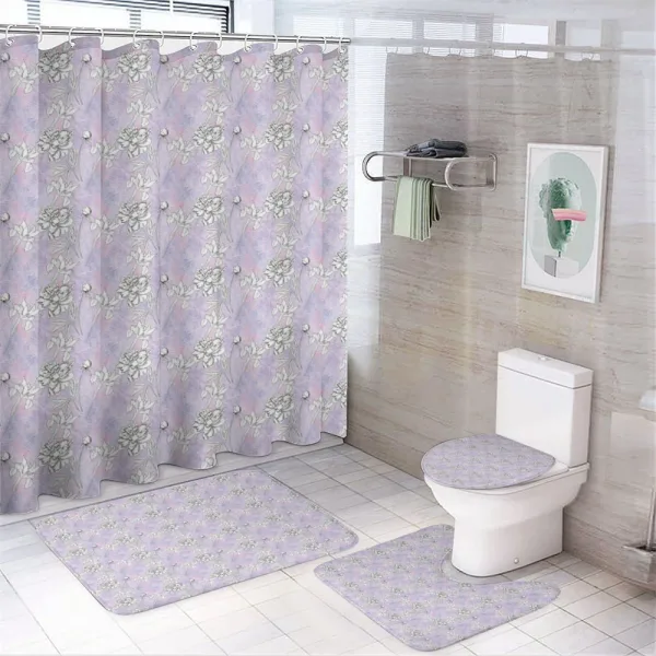 Dreamy Flowers and Buds on a shower curtain