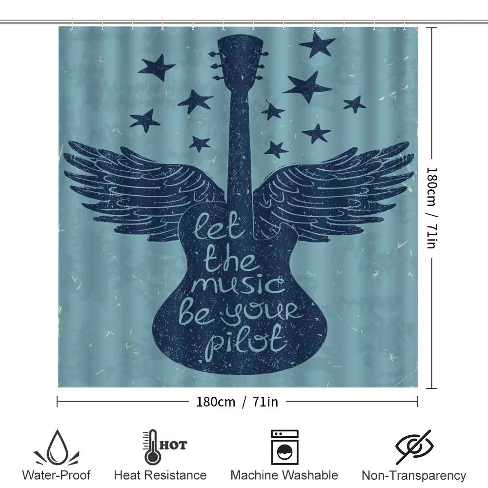 Guitar Wings Stars Words — Detail 2