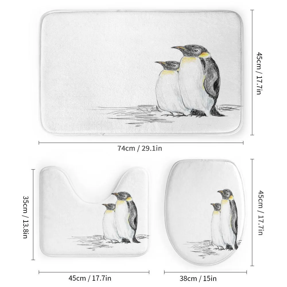 Hand Drawn Penguins Art — Detail 1