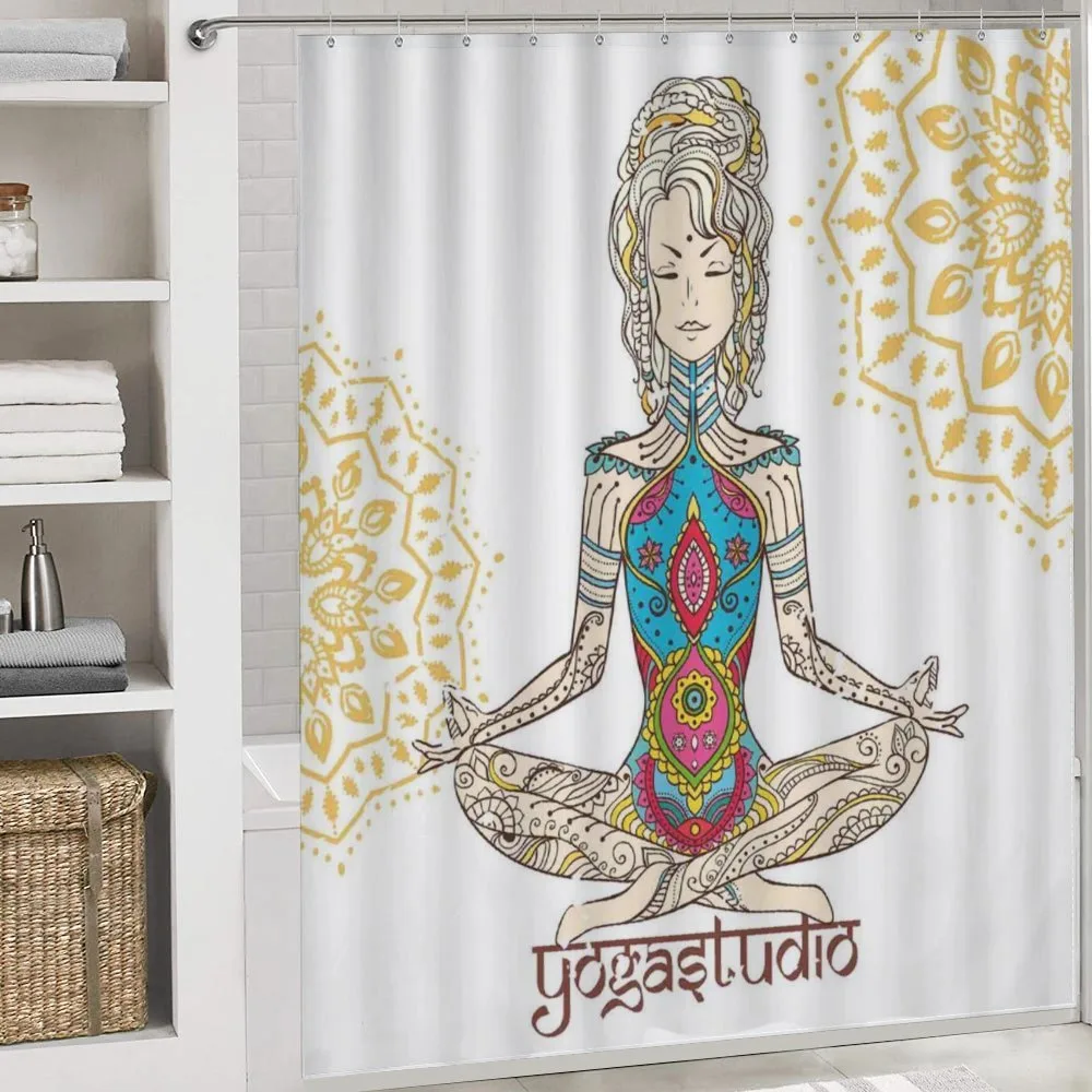 Meditating Girl Mandala — Detail 4