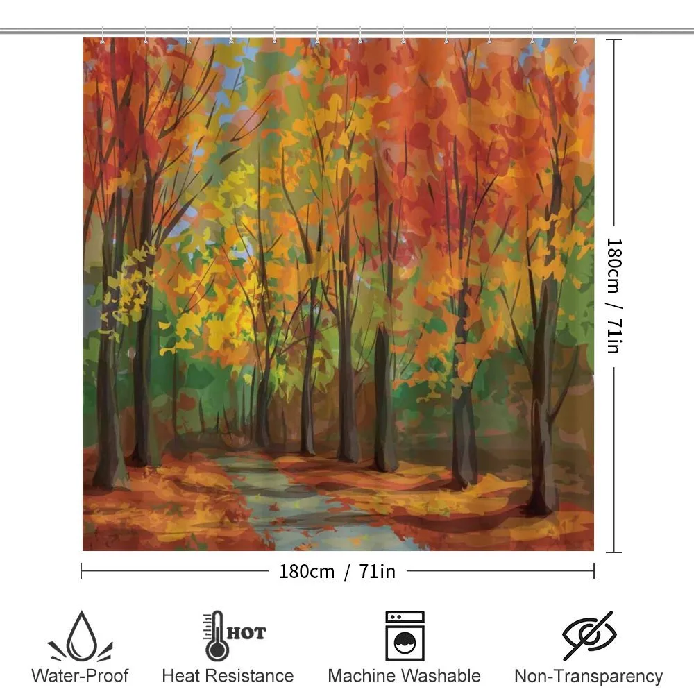 North Woods with Leaves — Detail 2