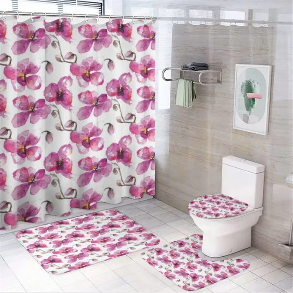 Orchids Feng Shui on a shower curtain