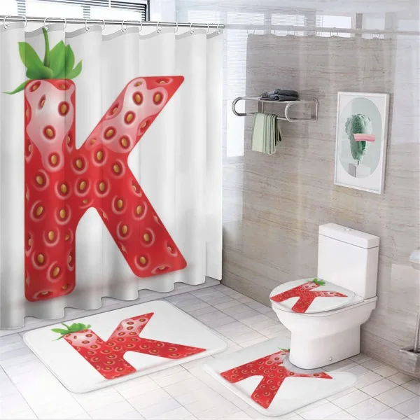 Seasonal Refreshment K on a shower curtain