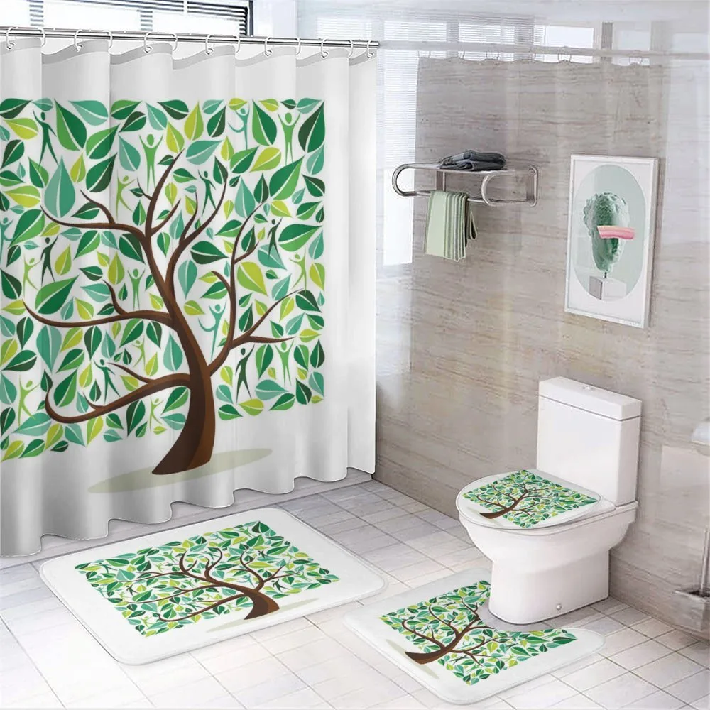 Squares Leaves Silhouette — Your design
