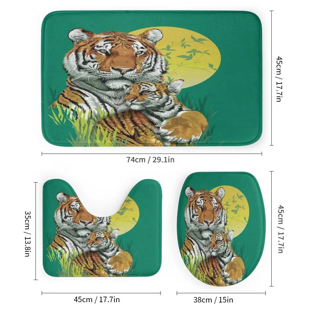 Tiger Family in Jungle — Detail 1