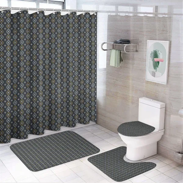 Tribal Rhomb and Triangle on a shower curtain