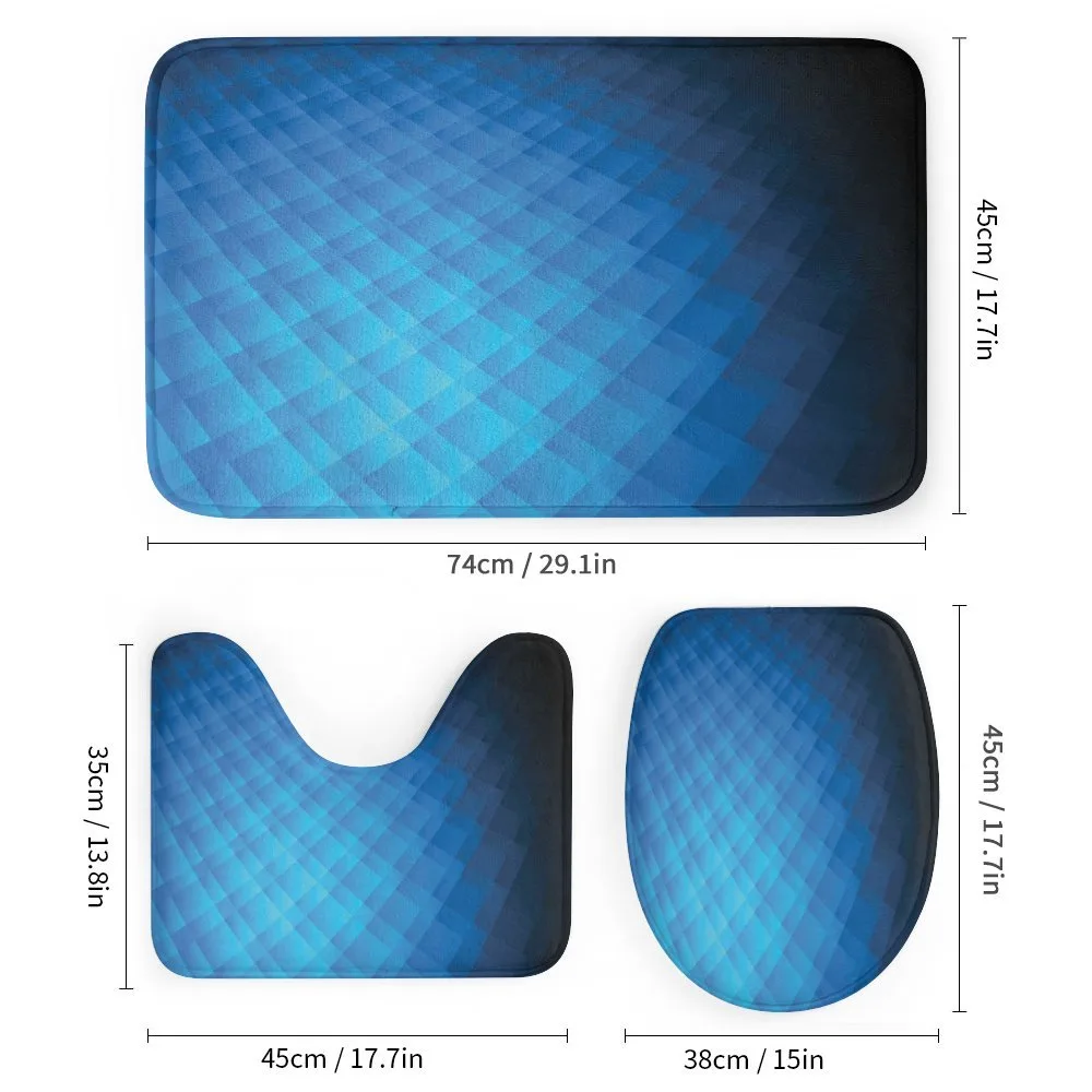 Vibrant Geometric Ombre Square — Detail 1