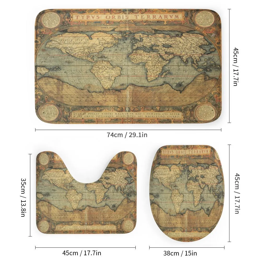 Vintage Atlas Old Chart — Detail 1