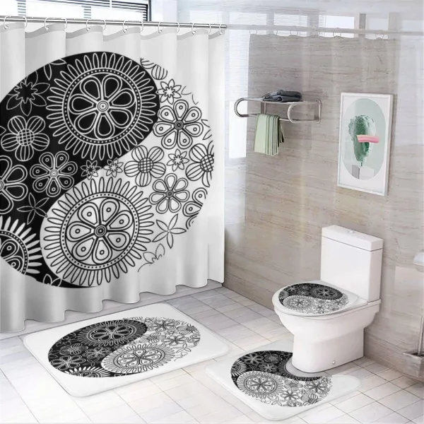 Yoga Art Harmony on a shower curtain