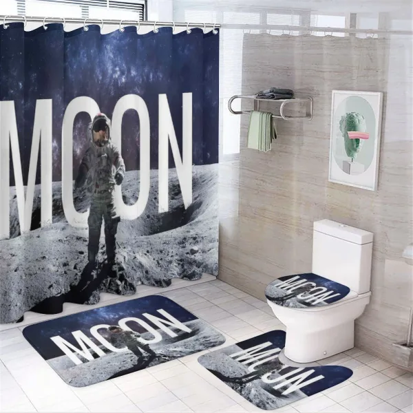 Big Bang in Outer Space on a shower curtain