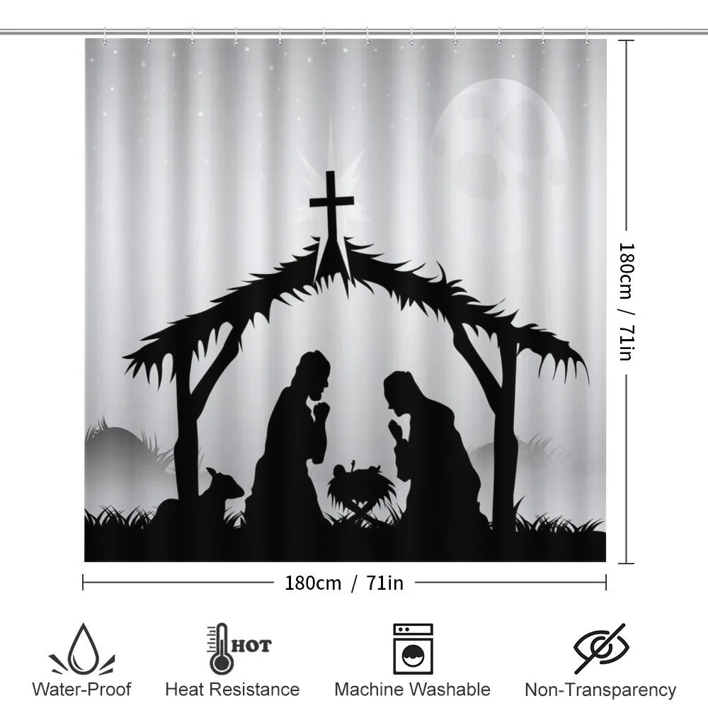 Black Silhouette Barn Sheep — Detail 2