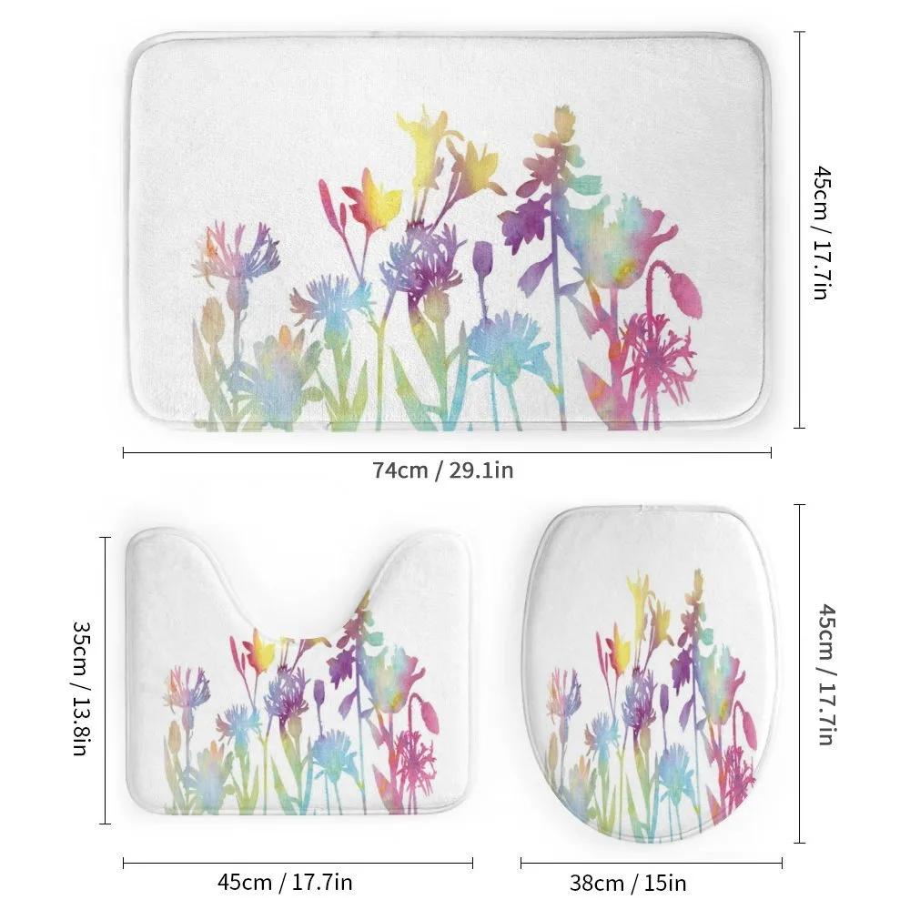 Colorful Ombre Floral Art — Detail 1