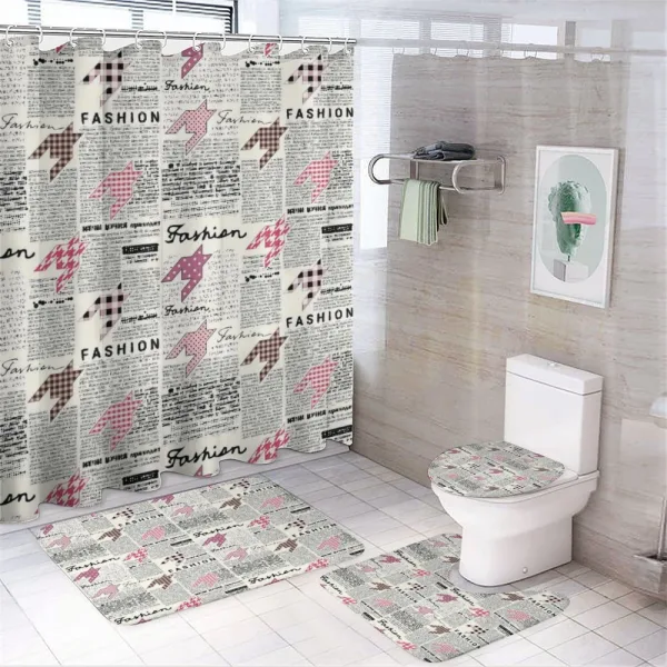 Fashion Magazine Retro on a shower curtain