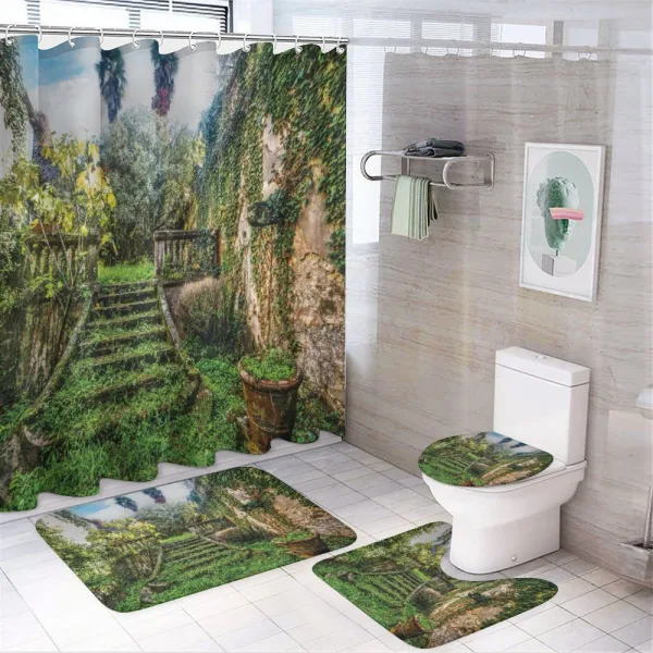 Floral Ivy Fairy Theme on a shower curtain
