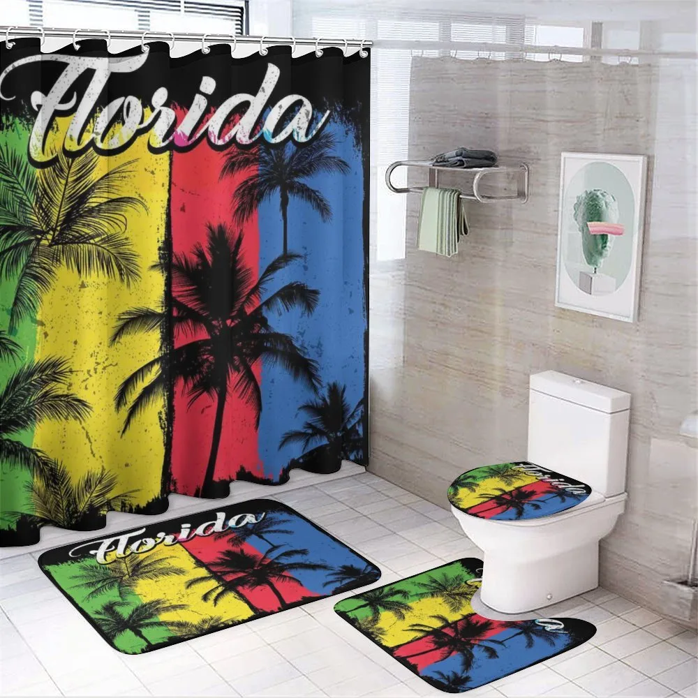 Grunge Palms Colorful — Your design