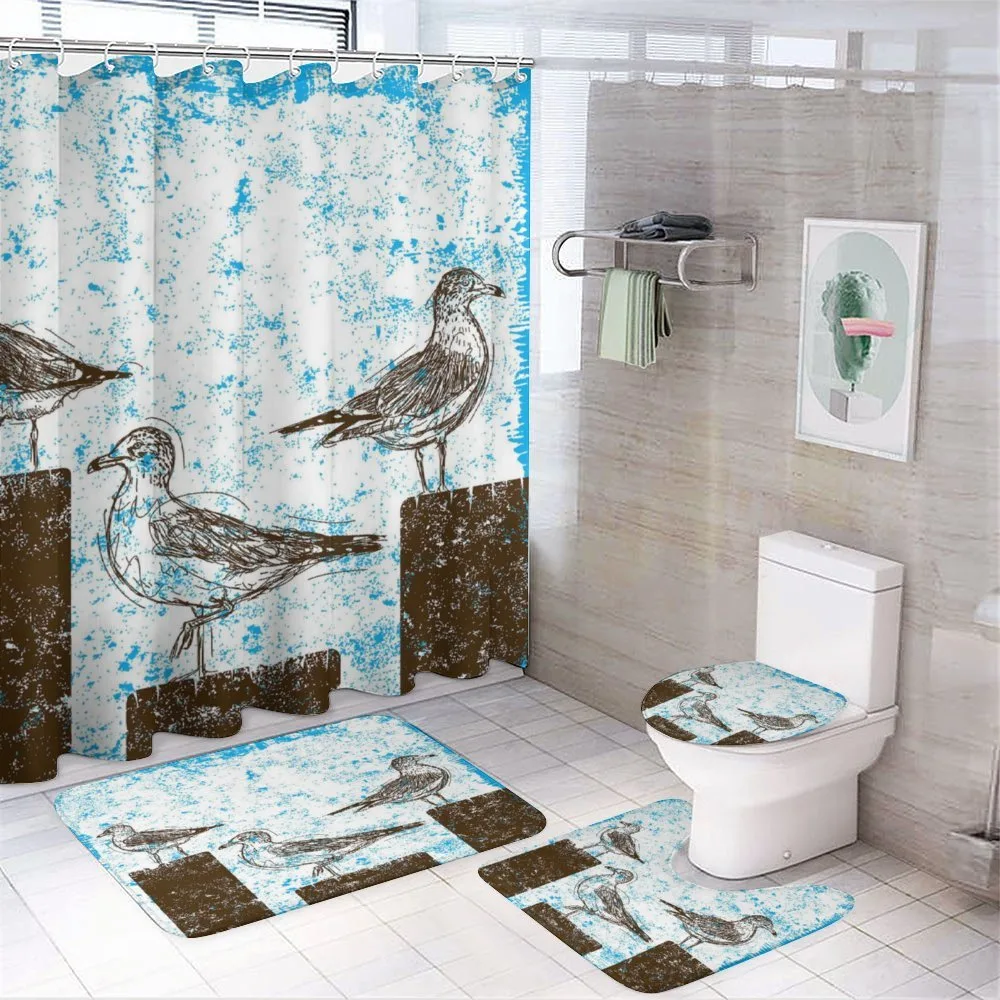 Grungy Sketch Seagulls — Your design