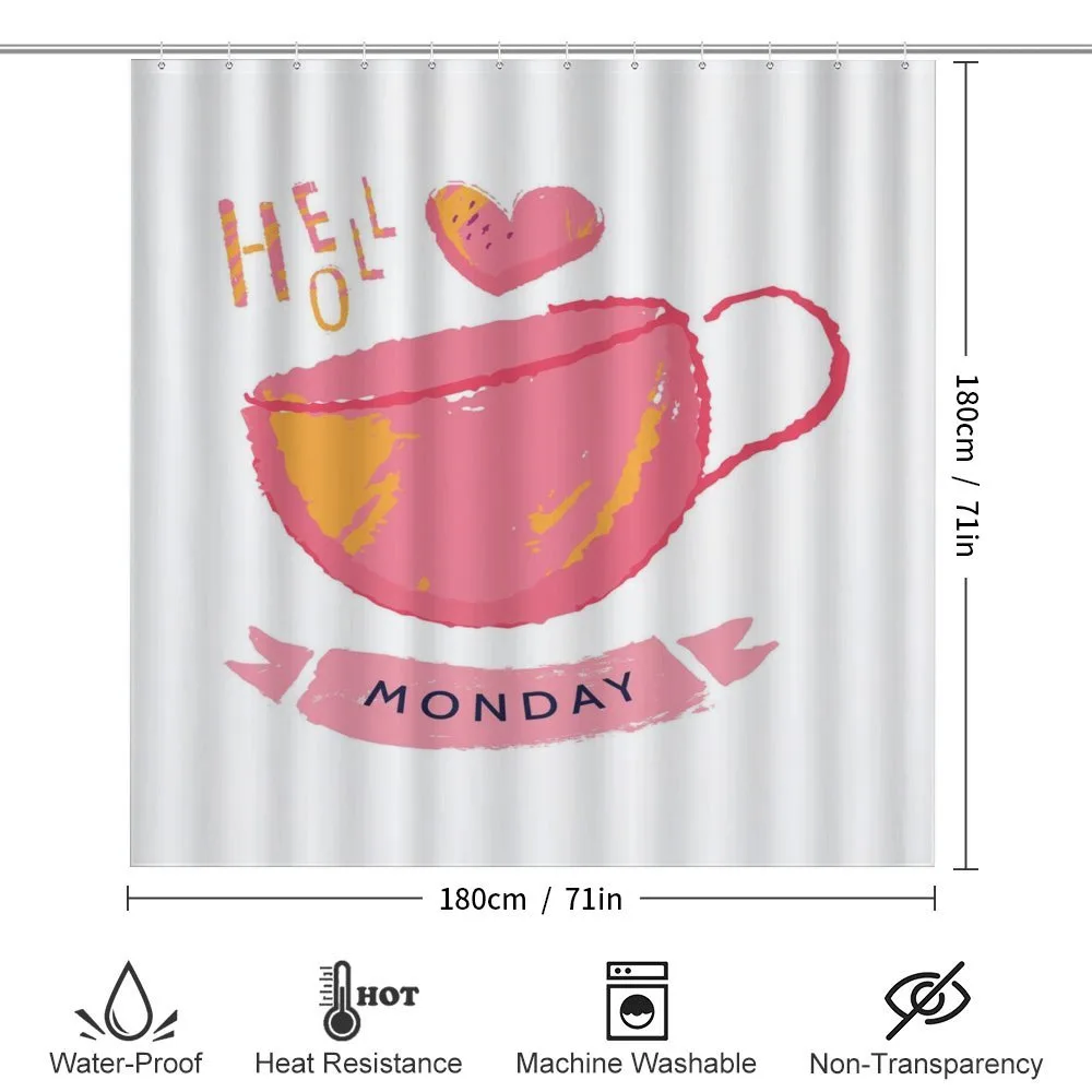 Hello Monday Text and a Mug — Detail 2