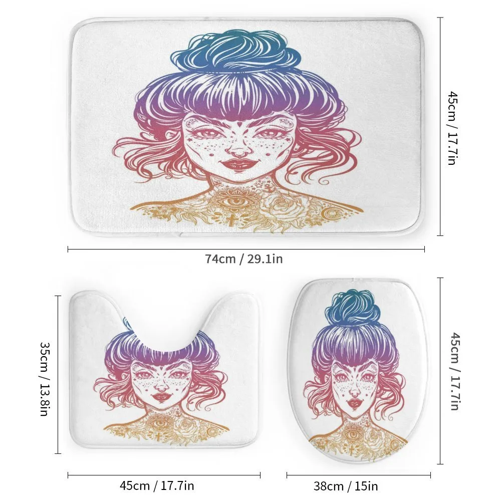 Inked Woman Vintage Hair Bun — Detail 1