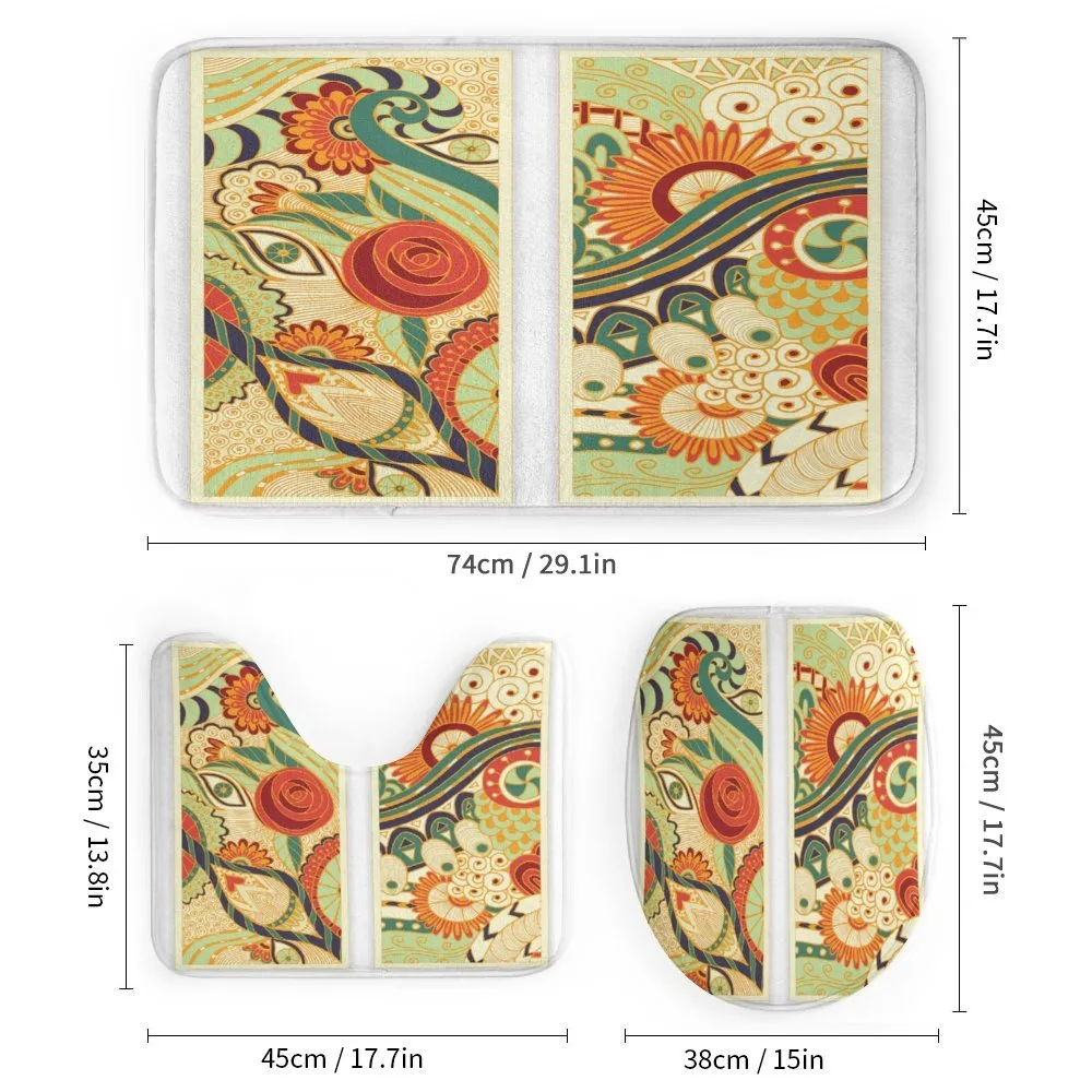 Mosaic Floral Composition Art — Detail 1