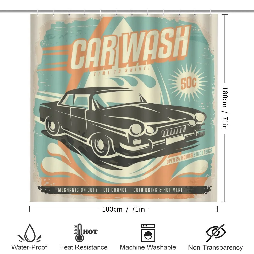Retro Car Wash Poster — Detail 2