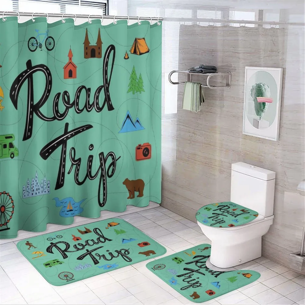 Road Trip Calligraphy with Map — Your design