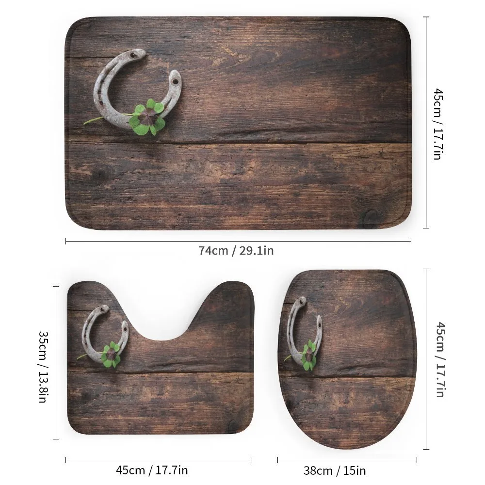 Rusty Horseshoe on Wooden — Detail 1