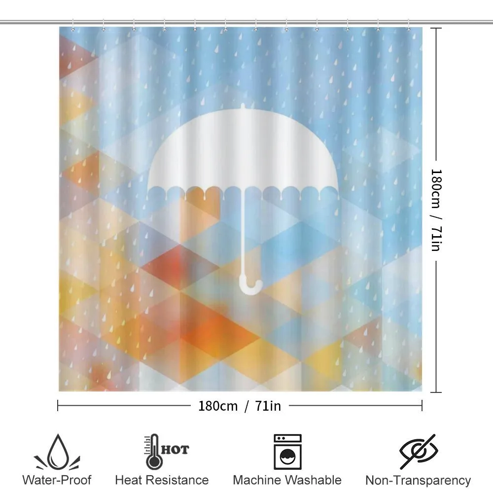 Umbrella Rain Autumn Art — Detail 2