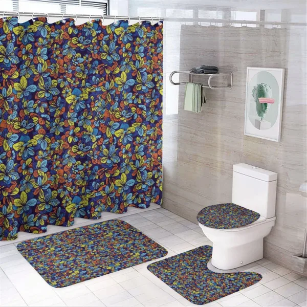 Vibrant Blooms on a shower curtain
