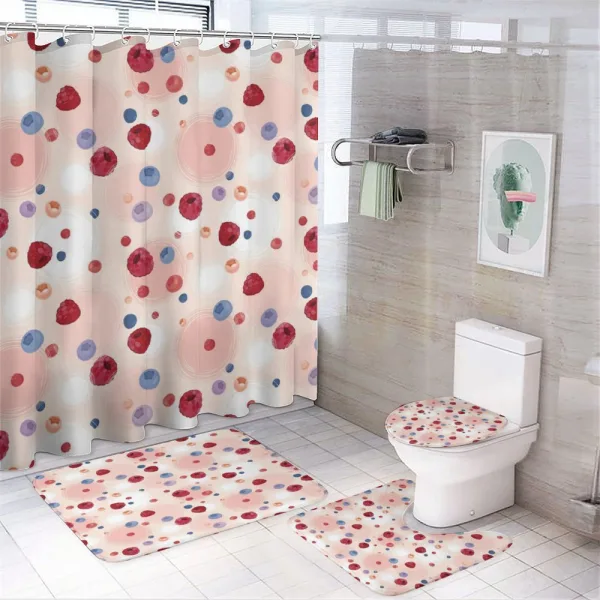 Berries Food Abstract on a shower curtain