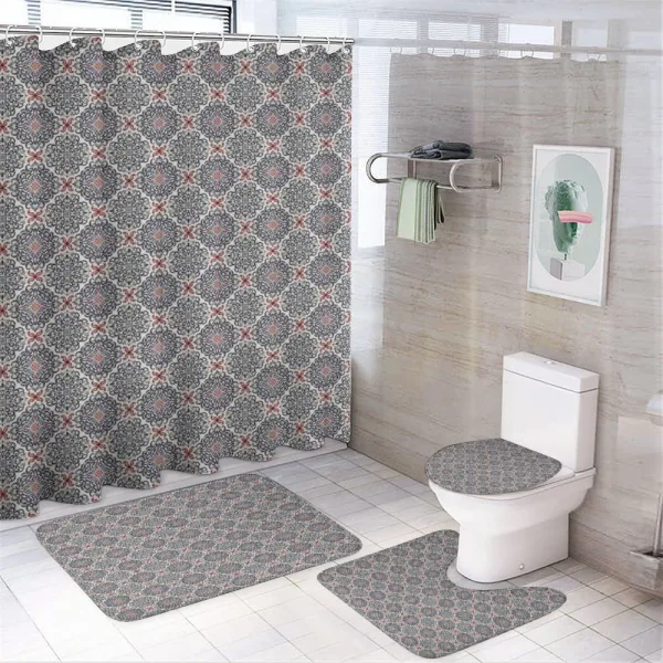 Boho Floral Vintage on a shower curtain
