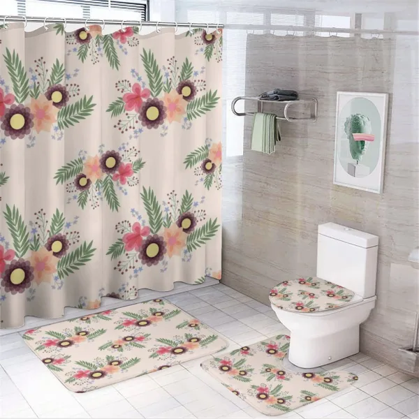 Botany Garden Art on a shower curtain