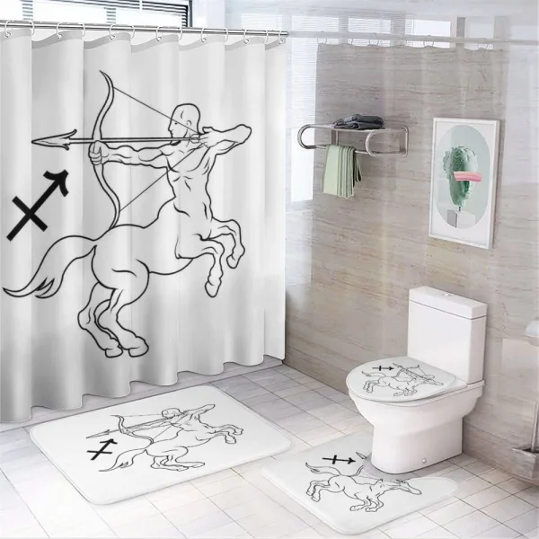 Centaur with Bow on a shower curtain