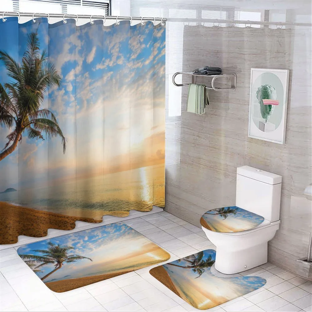 Exotic Sandy Beach Palm Tree — Your design