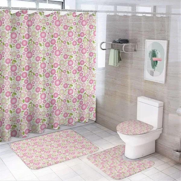 Feminine Romantic Petals on a shower curtain