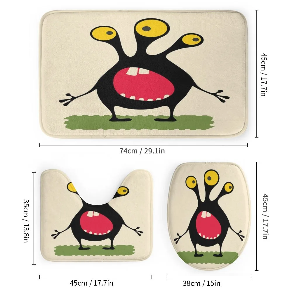 Funny Monster with 3 Eyes — Detail 1