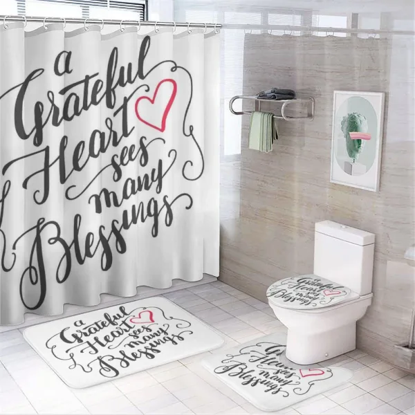 Gratitude Appreciation on a shower curtain