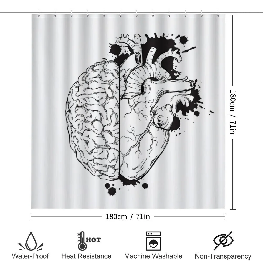 Human Heart and Brain Art — Detail 2