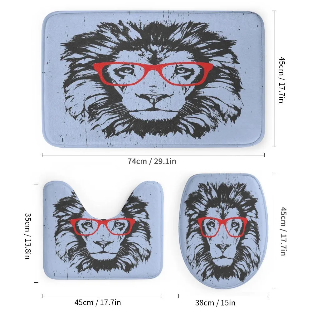 Lion and Hipster Glasses — Detail 1