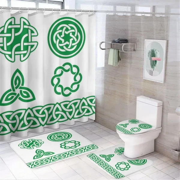 Medieval Knots on a shower curtain
