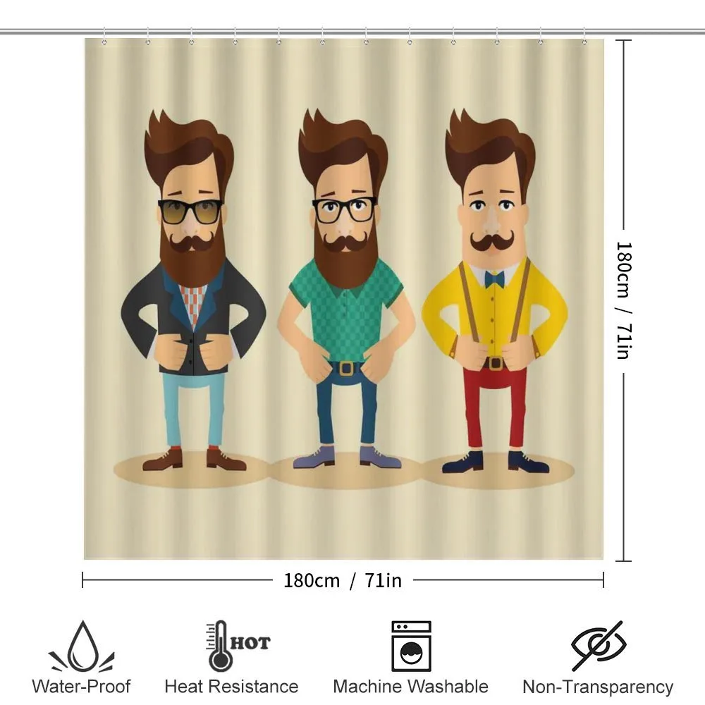 Men Hipster Fashion Sketch — Detail 2