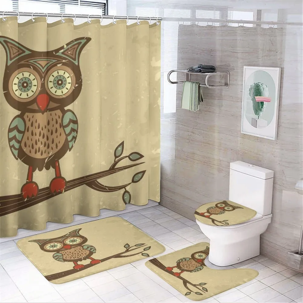 Owl Sitting on Branch — Your design