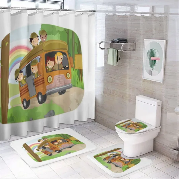 Scouts Activities Design on a shower curtain