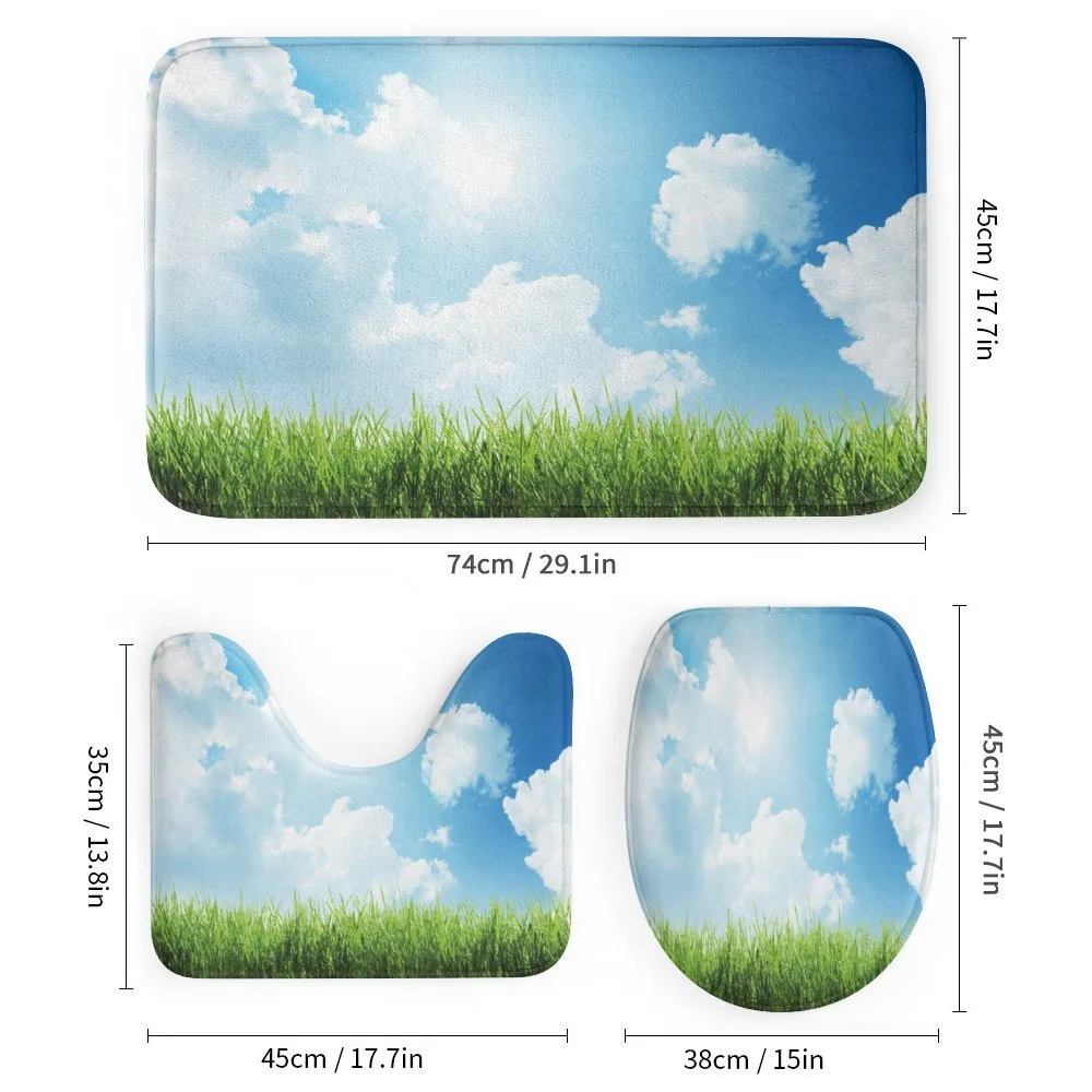 Sunny Day Grass Clouds — Detail 1