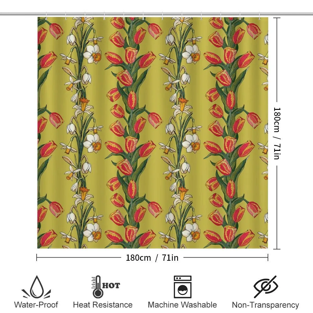 Tulips and Daffodils Pattern — Detail 2